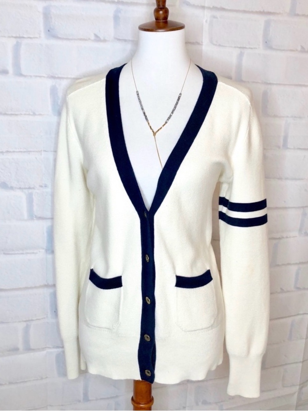 Juicy couture white tennis cardigan
